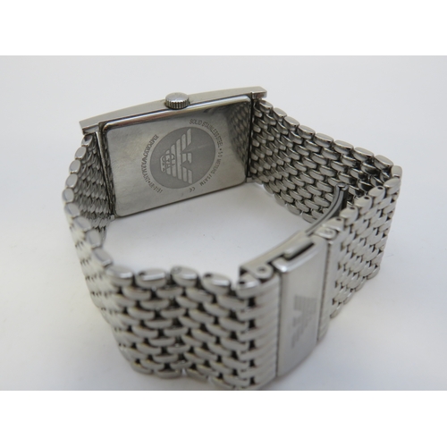 126 - Emporio Armani watch with mother of pearl dial