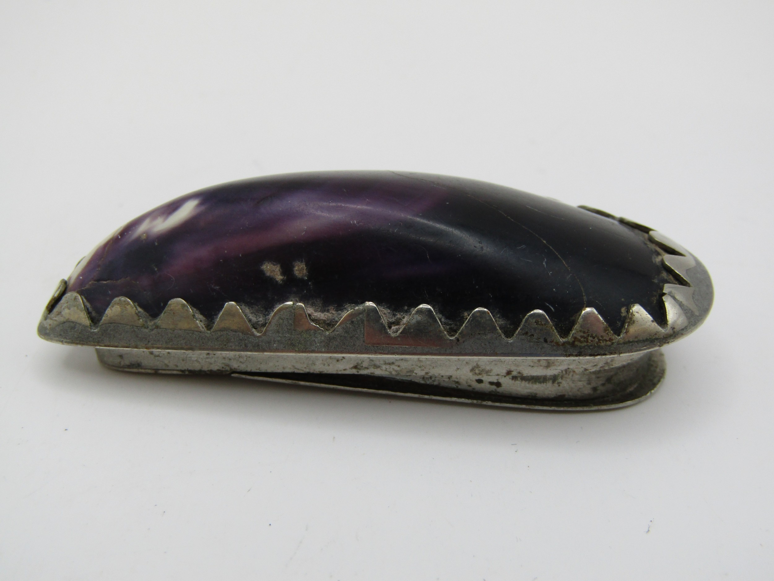 Antique Georgian Mussel shell snuff box.