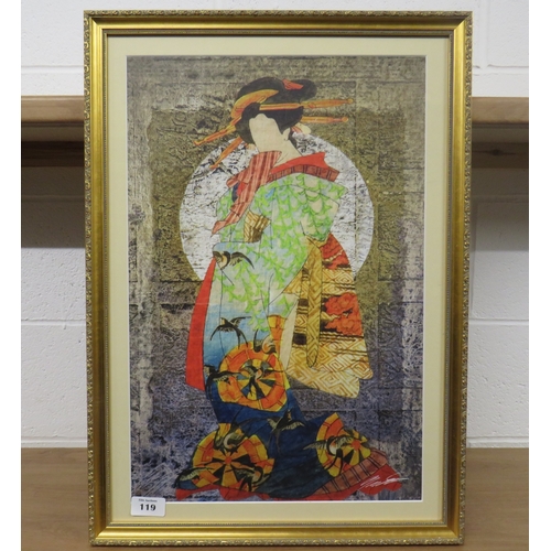 119 - Framed print 