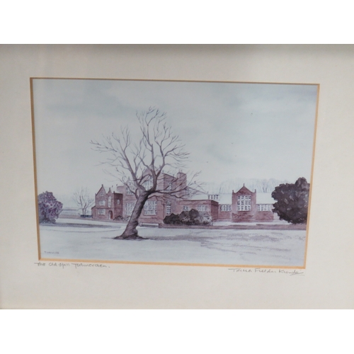 122 - Three gilt framed pictures including watercolour paintings.