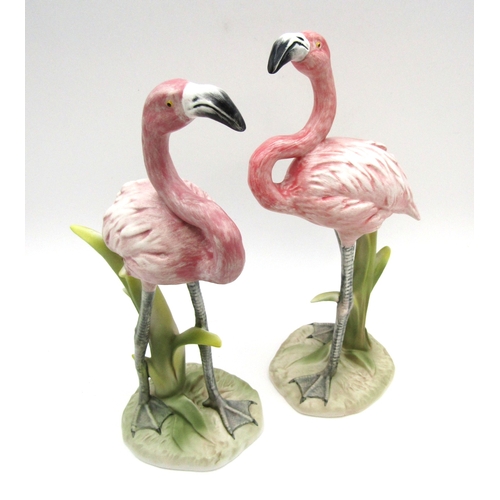 44 - A pair of Goebel fine porcelain Pink Flamingo figurine's.
C1970s