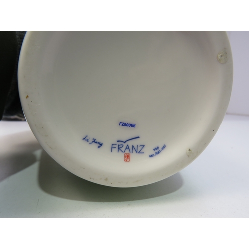 15 - Franz porcelain Plumeria vase, height 14