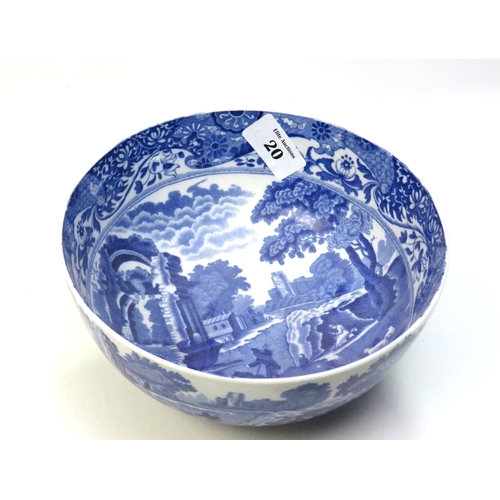 20 - Copeland Spode Blue Italian bowl.