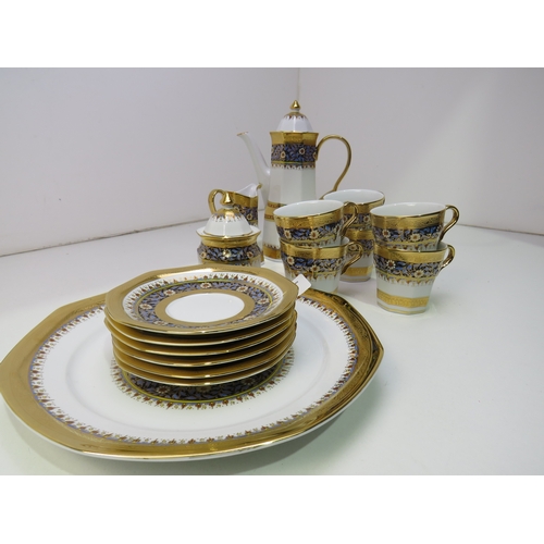 7 - Hand painted Thai coffee set
