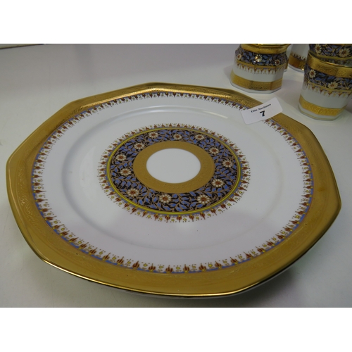 7 - Hand painted Thai coffee set
