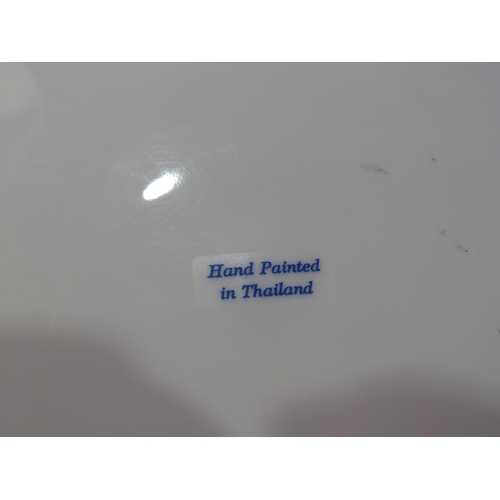 7 - Hand painted Thai coffee set