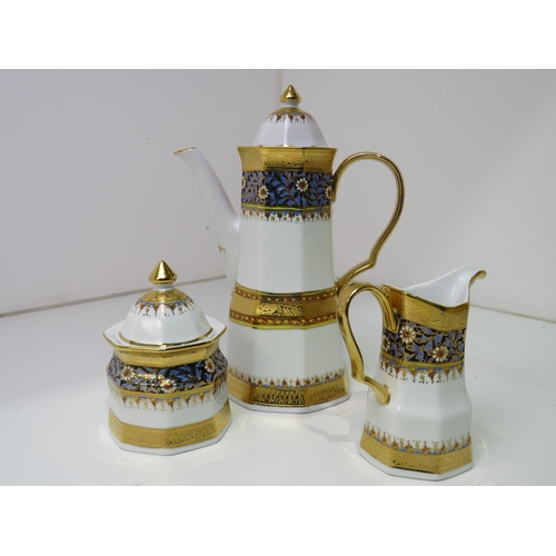 7 - Hand painted Thai coffee set