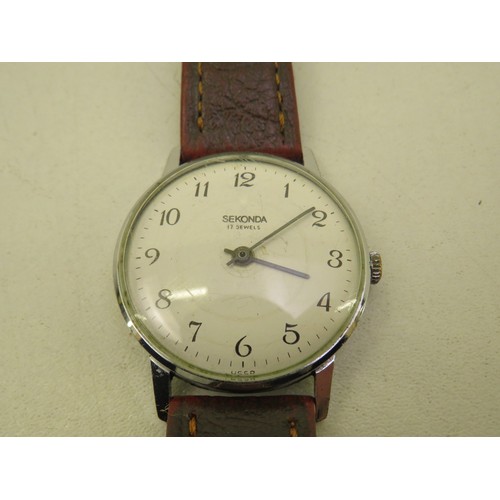 202 - Sekonda wristwatch with USSR engraving
