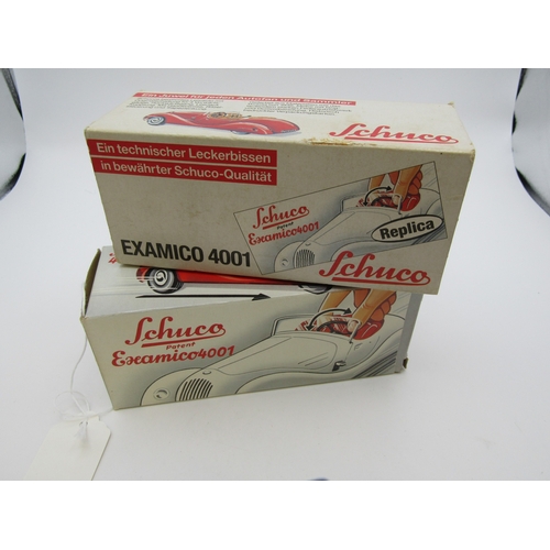Schuco Examico 4001 replica wind up car with key, boxed with