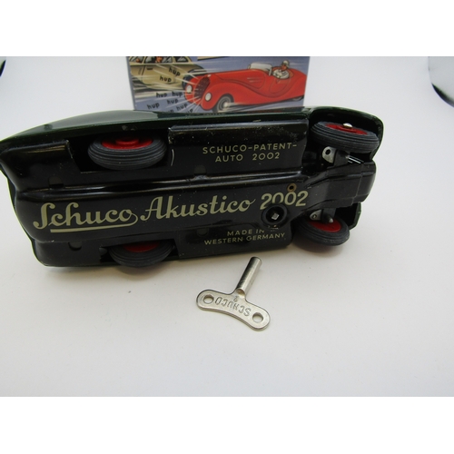 Schuco Akustico 2002 – Voiture Miniature Cabriolet Bleue – Métal Allemagne