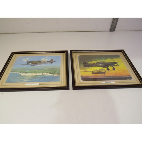 142 - Two aeroplane pictures