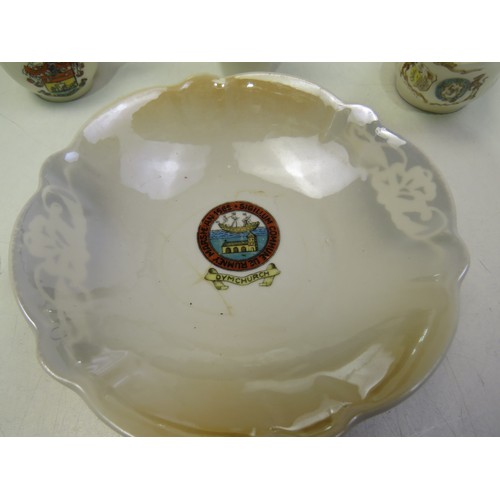 132 - Six crested ware items
