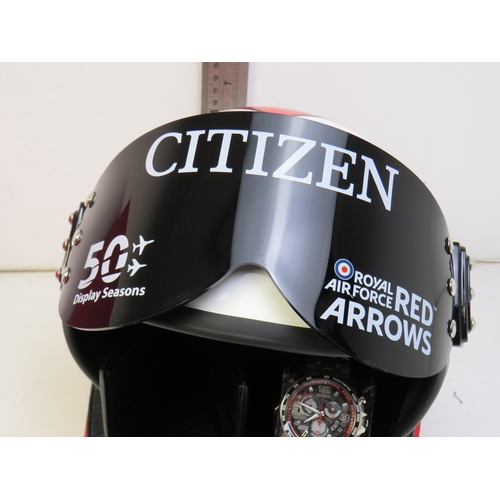 449I - Citizen Red Arrows chronotime A.T Limited Edition watch, wallet and helmet set to commemorate their ... 