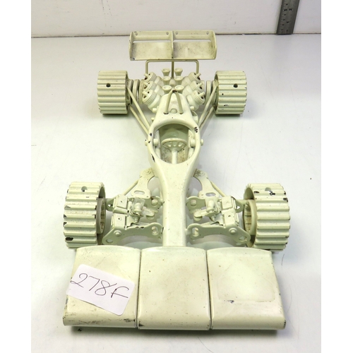 278F - Handcrafted metal racing car.
