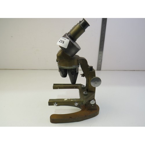258 - Cooke Trouguton & Simms Brass microscope