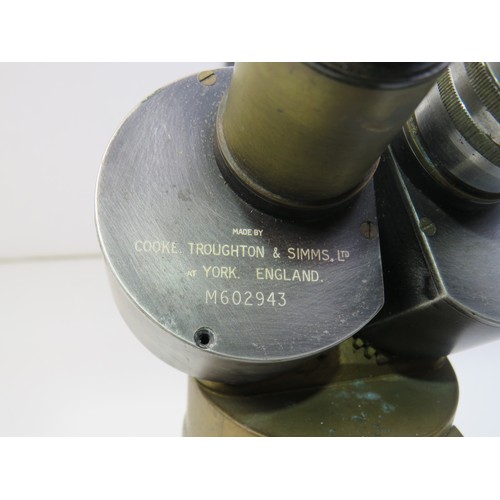 258 - Cooke Trouguton & Simms Brass microscope