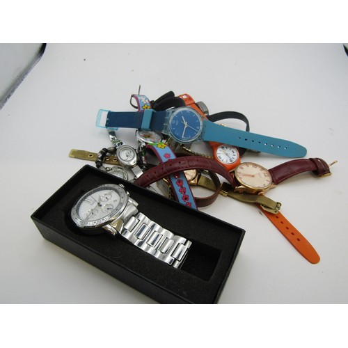 156 - Collection of watches, including swatch and boxed