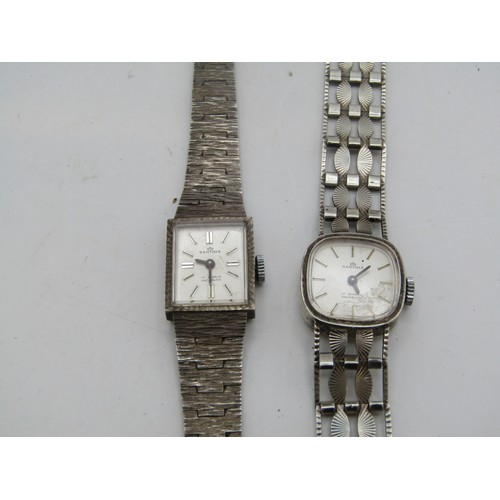 161 - Two sterling silver ladies' watches - 36.2g