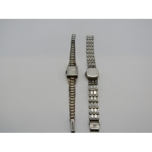 161 - Two sterling silver ladies' watches - 36.2g