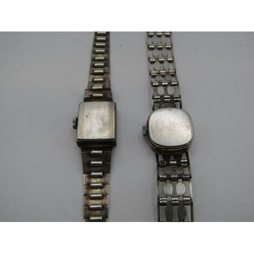 161 - Two sterling silver ladies' watches - 36.2g