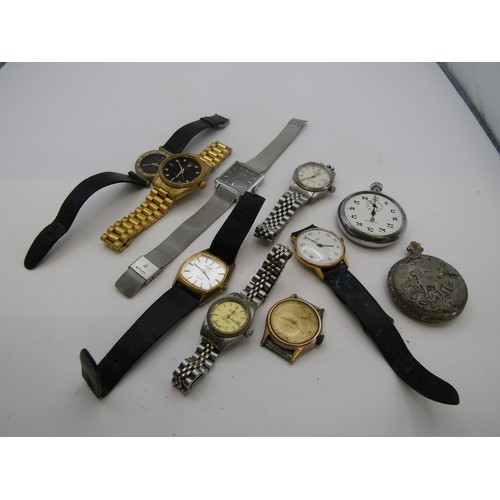 60I - Assorted old watches and pocket watches