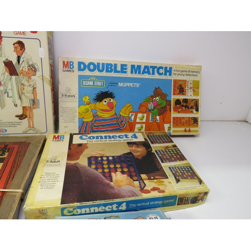 Box of vintage games including Monopoly, Scrabble, Connect 4 ...