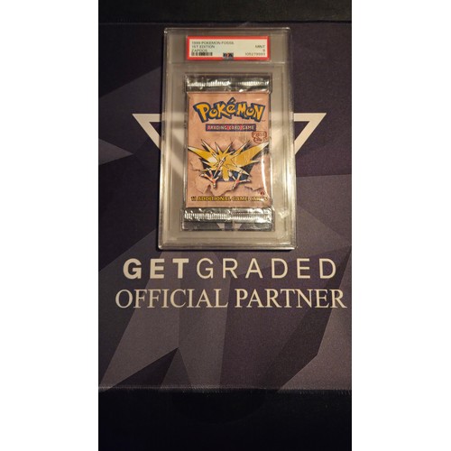1 - 1999 Pokemon Fossil 1st edition Zapdos-unopened pack
PSA- Mint 9.