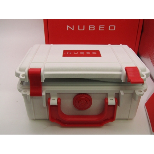 36 - Boxed Nubeo NASA watch with certificate of authenticity to verify Space flight