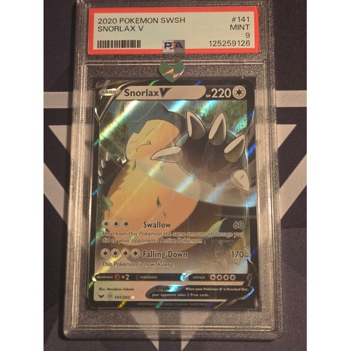 18 - 2020Pokemon SWSH Snorlax V 
PSA #41 Mint 9