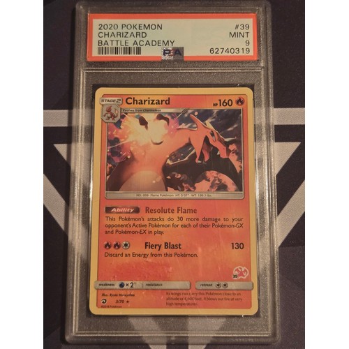 19 - 2020 Pokemon Charizard Battle Academy 
PSA #39 Mint 9
