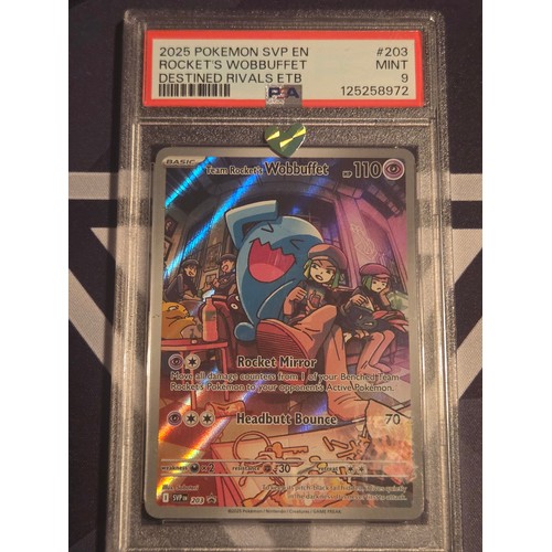 21 - 2025 Pokemon SVP EN Rockets Wobbuffet Destined Rivals ETB
PSA #203 MINT 9