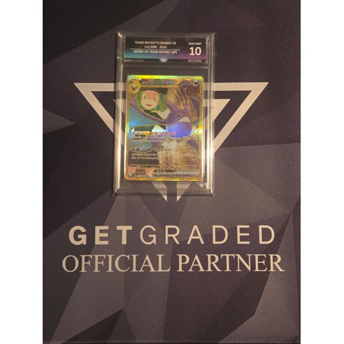 27 - Team Rocket's Crobat EX 131/098-2025
Glory of team Rocket (JP)
Get Graded GEM MINT 10