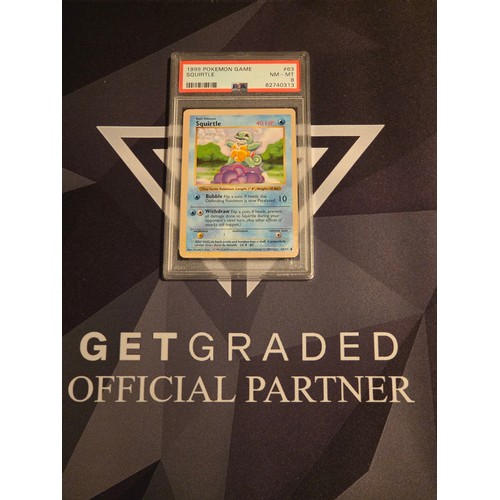 29 - 1999 Pokemon Game Squirtle 
PSA #63 NM-MT 8
