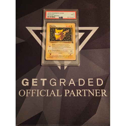 36 - 1999 Pokemon Game Pikachu League Promo
PSA #1 Mint 9