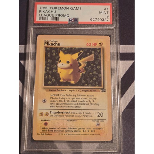 36 - 1999 Pokemon Game Pikachu League Promo
PSA #1 Mint 9