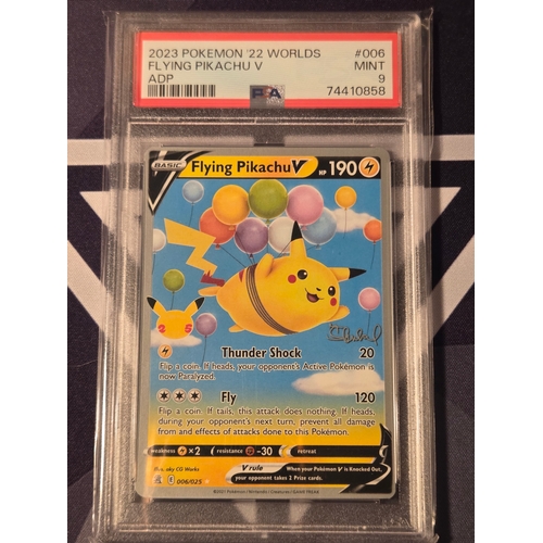 42 - Mews Pokèmon (2020) Black Star Promos-8 Pokèmon League Gem mint 10
2023 Pokèmon 22 worlds flying Pik... 