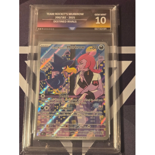 49 - Team Rocket's Murkrow 200/182- 2025 
Destined Rivals Gem Mint 10.
Kingdra TG03/TG30-2022 Astral Radi... 