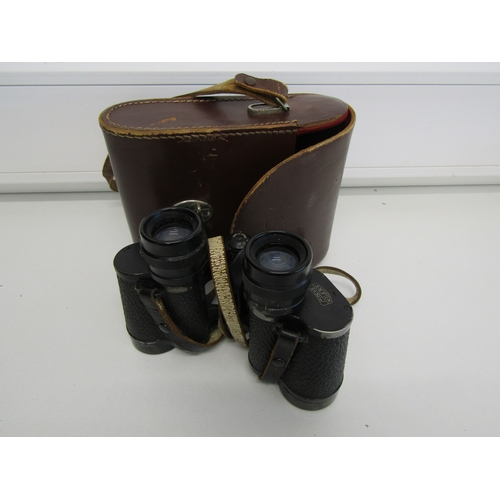 2 - A pair of Carl Zeiss Jena Jenoptem binoculars with case.