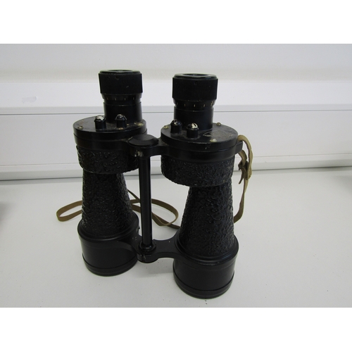 3 - Vintage WW2 era British Military binoculars - Ross of London Bino Prism No.5 MK 5 model with origina... 