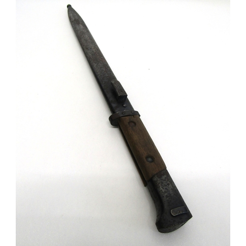 6 - Vintage Military German Rifle Bayonet and Scabbard.