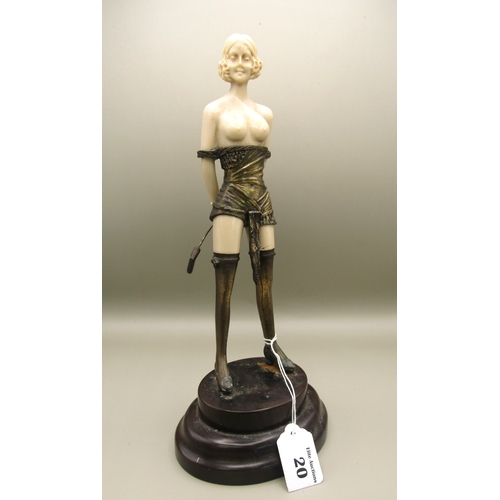 20 - Bruno Zach Art Deco style erotic bronze figurine