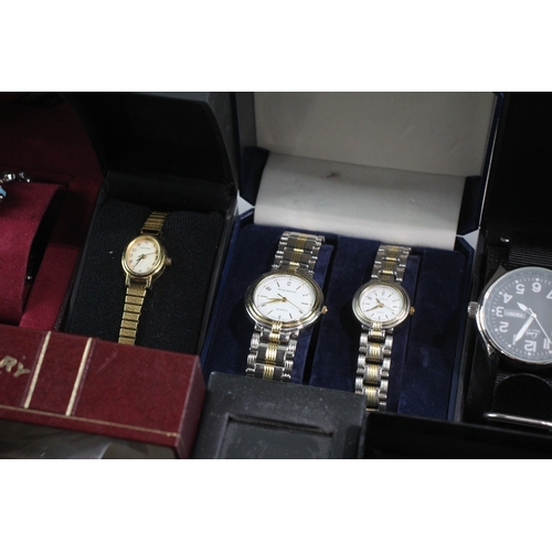 647 - Job Lot Assorted Boxed Watches Quartz Lorus Ben Sherman UNTESTED