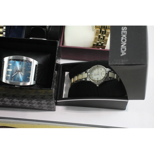 647 - Job Lot Assorted Boxed Watches Quartz Lorus Ben Sherman UNTESTED