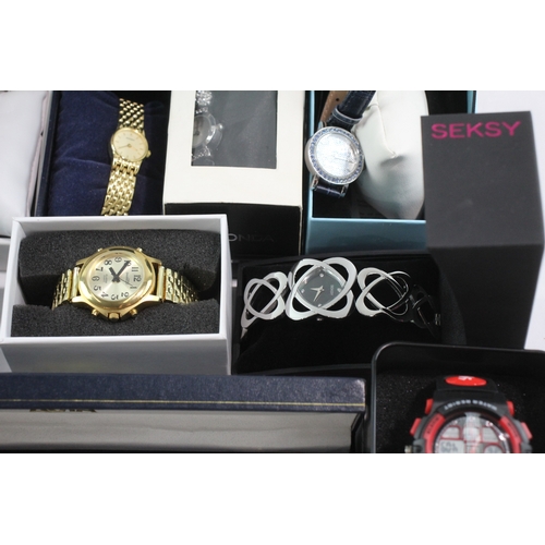 651 - Job Lot Assorted Boxed Watches Quartz Avia Accurist UNTESTED