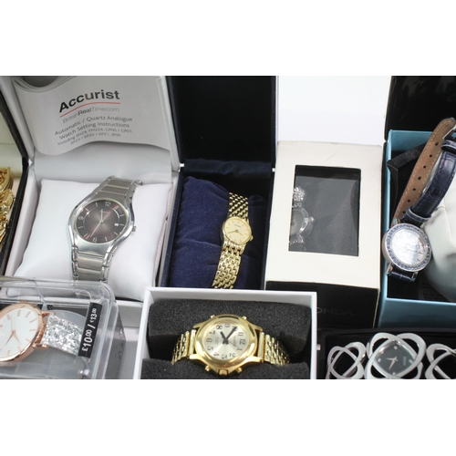 651 - Job Lot Assorted Boxed Watches Quartz Avia Accurist UNTESTED