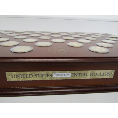 21 - Danbury Mint US Presidential Dollar uncirculated collection set.