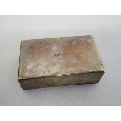 26 - Vintage GSTP military pocket watch with case and silver plated stamp box.