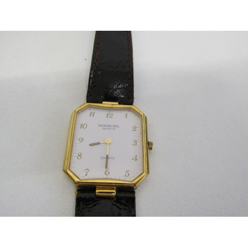 27 - Raymond Weil Geneve watch with pouch.
