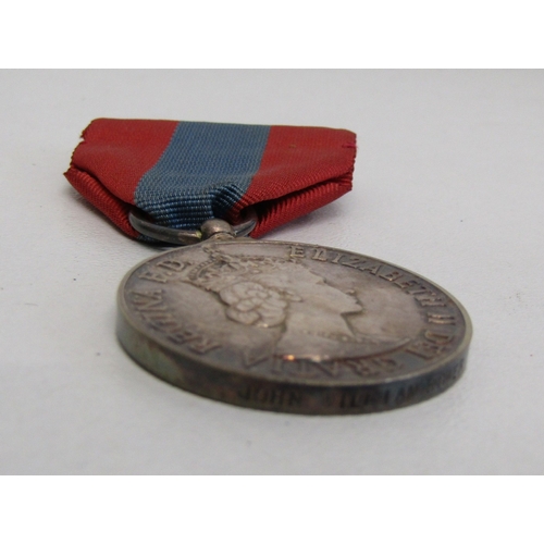 24 - Boxed Imperial Service medal with paperwork to John William Bower.
