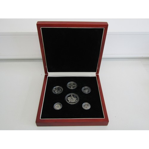 44 - A Silver proof set George VI 925% Silver 6 coins set